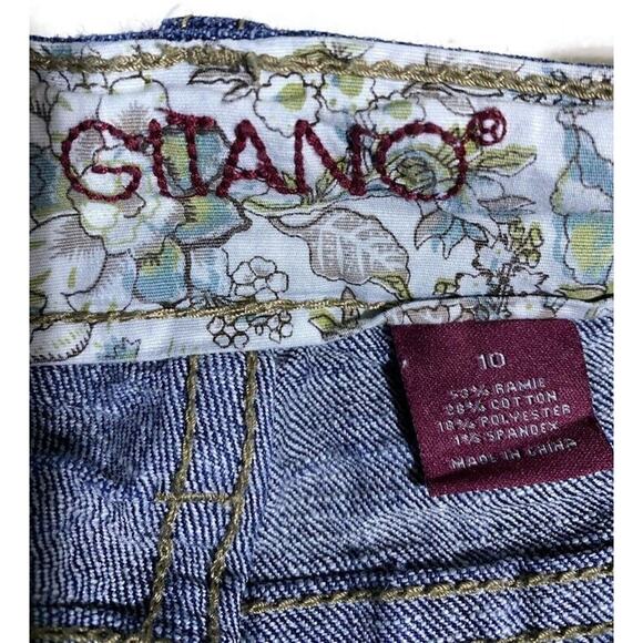 Gitano Blue Jeans Women's Size 10 Bootcut With Embellished Back Pockets - Picture 7 of 9